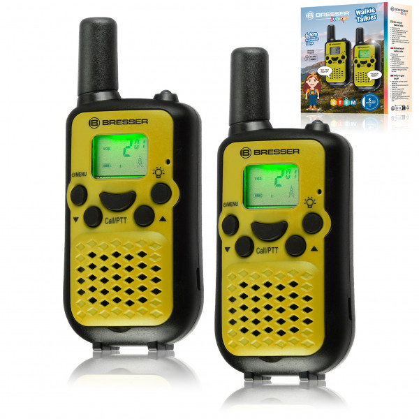 Bresser Junior Radiopuhelimet 2kpl (keltainen)