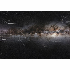 Astronomie-Verlag -juliste "Oma galaksimme Linnunrata"
