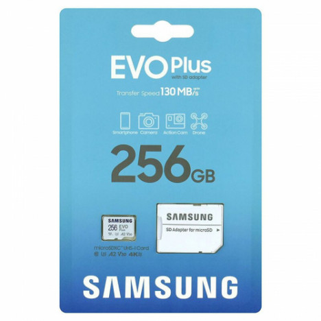 Samsung Evo Plus microSDXC -kortti 256GB