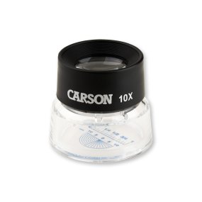 Carson LumiLoupe 10x luuppisuurennuslasi verkkokalvolla