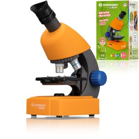 Bresser Junior 40x-640x mikroskooppi (oranssi)