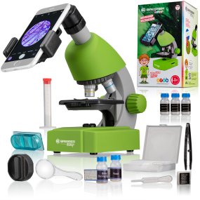Bresser Junior 40x-640x mikroskooppi (vihreä)